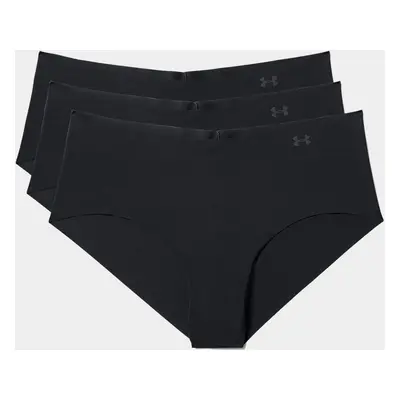 Under Armour UA Pure Stretch Hipster 3-Pack - Fitted Termoaktív Bugyi - black/black/black