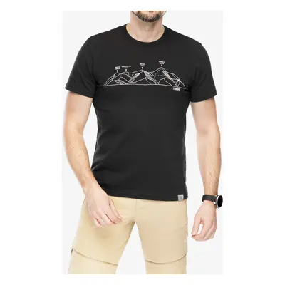 Turbat Panorama T-Shirt Nyomtatott póló - caviar black