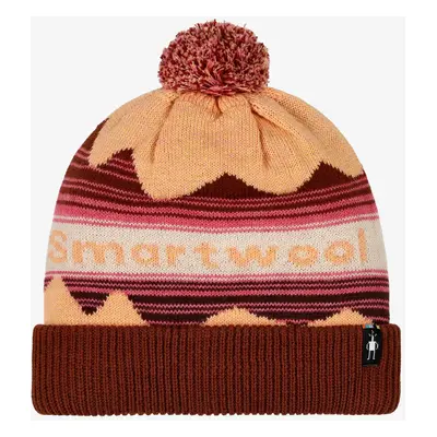 Smartwool Knit Winter Pattern POM Beanie Téli sapka - apricot