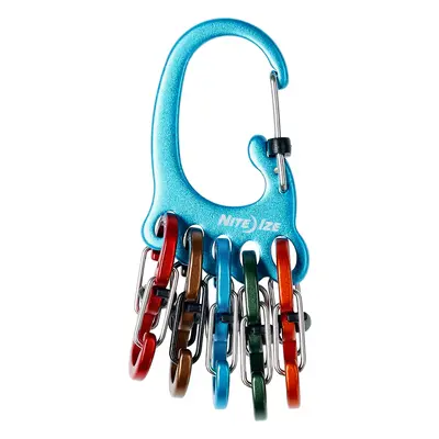 Nite Ize BigFoot Locker KeyRack Aluminum Kulcstartó Karabiner - blue