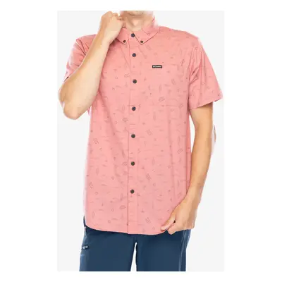 Columbia Rapid Rivers Printed Short Sleeve Shirt Ing - pink agave explorer