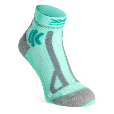 X-Socks Trail Run Energy 4.0 Női Futózokni - audrey green/pearl grey