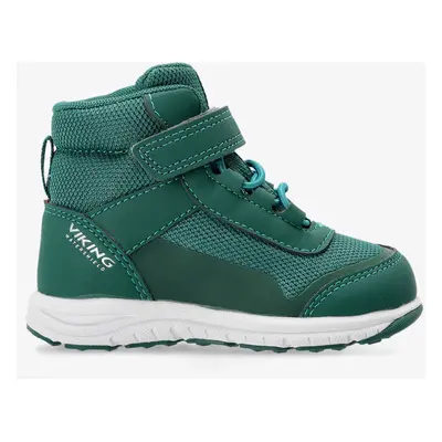 Viking Footwear Knapper Reflex Mid WP 1V Gyerekcipő - dark green