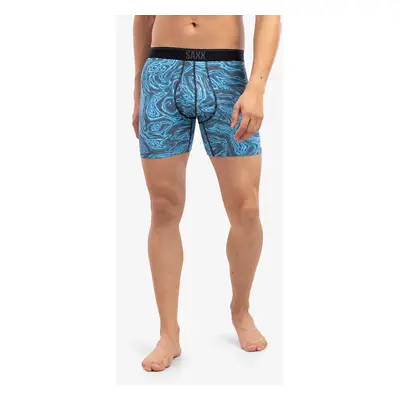 Saxx Quest Boxer Brief Fly Termoaktív Férfi Boxeralsó - malibu ripple effect