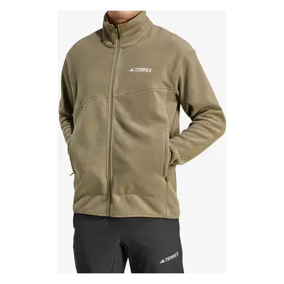 adidas TERREX Multi Full Zip Fleece Jacket Polárfelső - olive strata