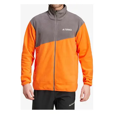 adidas TERREX Multi Full Zip Fleece Jacket Polárfelső - semi impact orange/charcoal