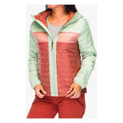 Cotopaxi Capa Insulated Hooded Jacket Női bélelt kabát - green tea/faded brick