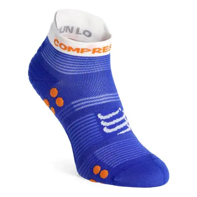 Compressport Pro Racing Socks v4.0 Run Low Futózokni - dazz blue/white