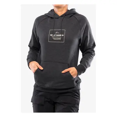 Helly Hansen F2F Organic Cotton Hoodie Felső - ebony melange