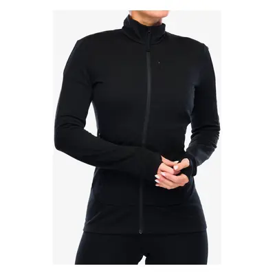 Icebreaker Merino Quantum IV LS Zip Női cipzáras felső - black