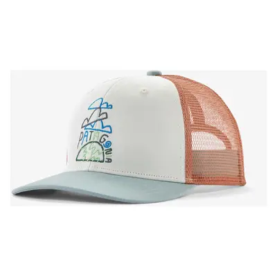 Patagonia Trucker Hat Gyerek sapka - clouds and earth birch white