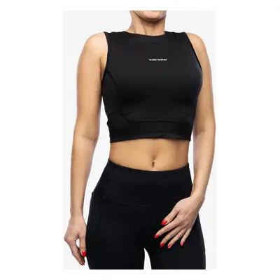 Icebreaker ZoneKnit Cropped Bra-Tank Női Top - black