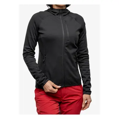 Mons Royale Approach Merino Gridlock Hoody Női Felső - black/pip