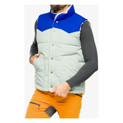 Patagonia Reversible Bivy Down Vest Férfi mellény - sleet green