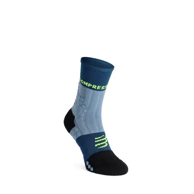 Compressport Pro Racing Socks Winter Trail Futózokni - denim/poseidon