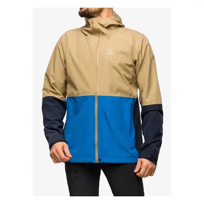 Haglofs Finch Proof Jacket Esőkabát - sand/tarn blue