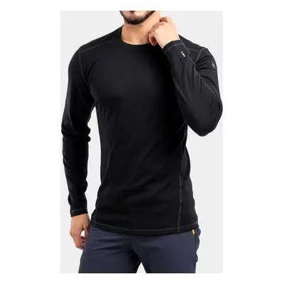 SmartWool Merino Baselayer Crew Férfi Felső - black