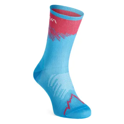 La Sportiva Sky Socks Futózokni - malibu blue/hibiscus