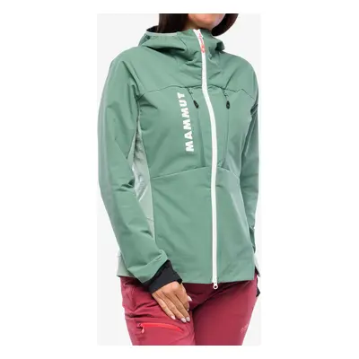 Mammut Aenergy SO Hybrid Hooded Jacket Női softshell - dark jade/jade