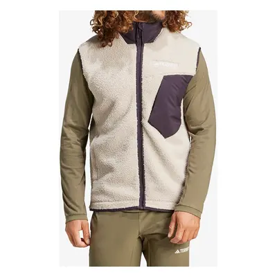 adidas TERREX Xploric High Pile Fleece Vest Mellény - wonder beige