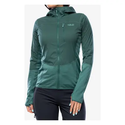 Rab Ascendor Summit Hoody Kapucnis felső - green slate/eucalyptus