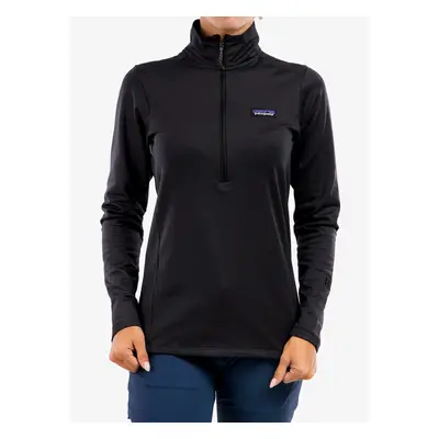 Patagonia R1 Daily Zip Neck Női Polárfelső - ink black/black x-dye