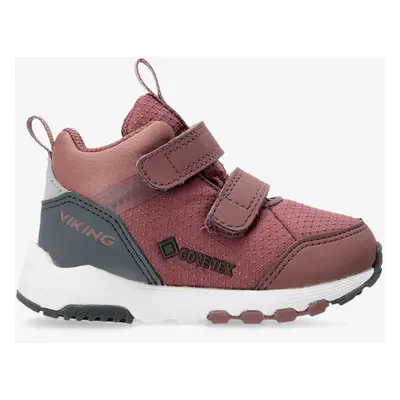 Viking Footwear Etne Mid GTX 2V Cipő lányoknak - old rose/grey