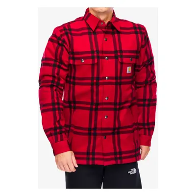 Carhartt Roane Hooded Shirt Jac Ing - crabapple