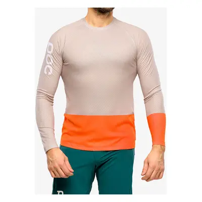 POC MTB Pure LS Jersey Kerékpáros Felső - lt sandstone beige/orange