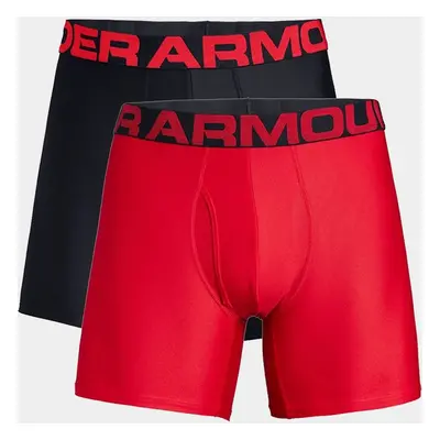 Under Armour Tech 6in Pack Termoaktív Férfi Boxeralsó - red/black