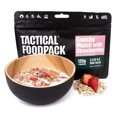 Tactical Foodpack liofilizált étel, ropogós müzli eperrel, g