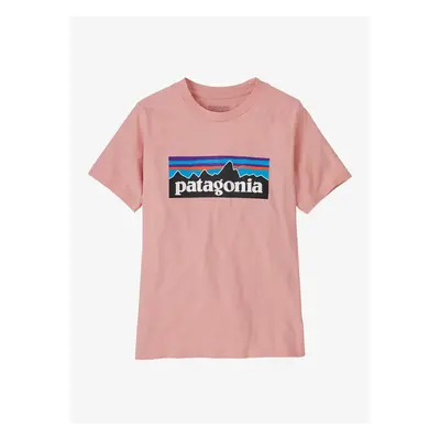 Patagonia P-6 Logo T-Shirt Gyerekpóló - mallow pink