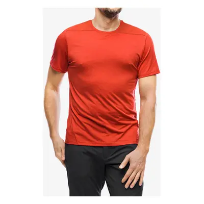 Salomon Outline SS Tee Férfi póló - red dahlia