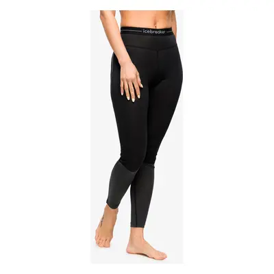 Icebreaker ZoneKnit Leggings Női Hosszúszárú Hőszigetelő Alsó - black/jet