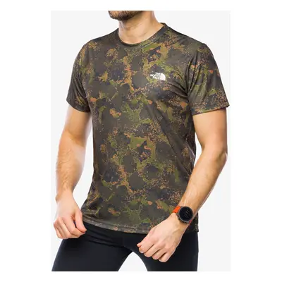 The North Face Reaxion Amp Crew Print Edzőpóló - olive camo