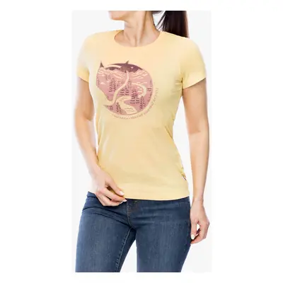 Fjallraven Arctic Fox Print T-shirt Női póló - mais yellow