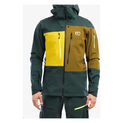 Ortovox 3l Deep Shell Jacket Férfi Túrasídzseki - green pine