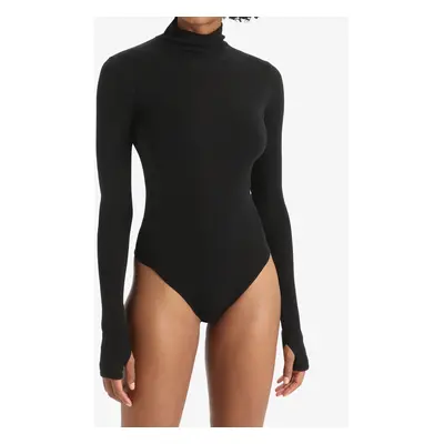 Icebreaker Queens LS High Neck Bodysuit Termoaktív női felső - black