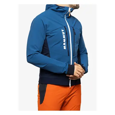 Mammut Aenergy SO Hybrid Hooded Jacket Férfi Softshell Kabát - deep ice/marine