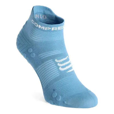 Compressport Pro Racing Socks v4.0 Run Low Futózokni - niagara blue/white