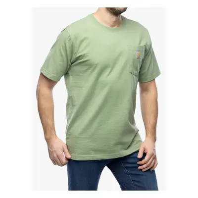 Carhartt K87 Pocket S/S T-Shirt Pamutpóló - loden frost heather