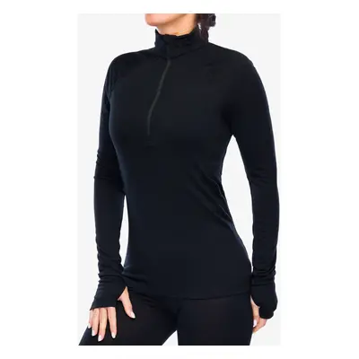 Houdini Desoli Light Half Zip Termoaktív női felső - true black