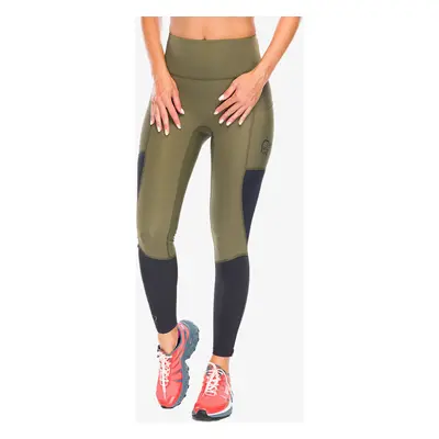 Norrona Senja Equaliser Stretch Tights Futónadrág női - olive night/caviar