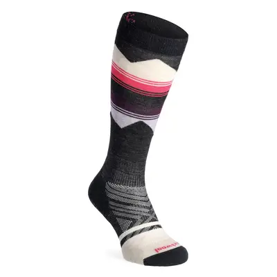 Smartwool Ski TC Pattern OTC Socks Női merino gyapjú zokni - charcoal