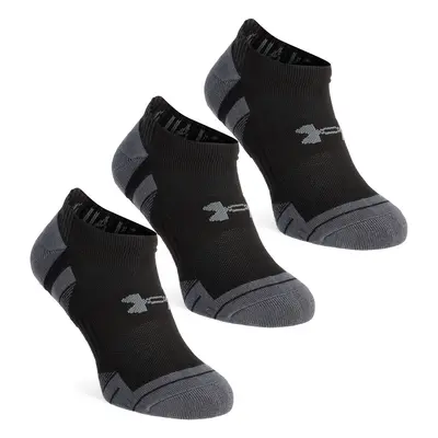 Under Armour Performance Cotton No Show 3-Pack Zokni - black/black/pitch gray