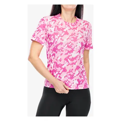 adidas Own The Run Camo Running Tee Női Futópólók - clear pink