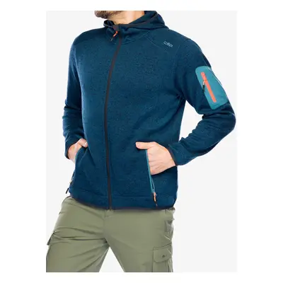 CMP Borgis Fix Hood Jacket Polárdzseki - bluesteel/antracite