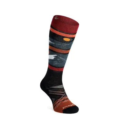 Smartwool Ski Full Cushion Midnight Ski Pattern OTC Socks Sízokni - black