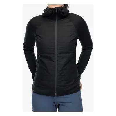 Icebreaker Merino Quantum Hybrid LS Zip Hoodie Női átmeneti kabát - black