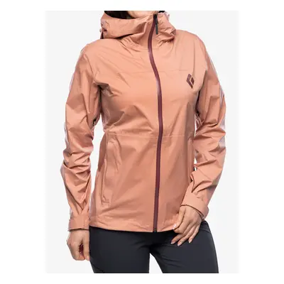 Black Diamond Stormline Stretch Rain Shell Női kabát - chalk pink